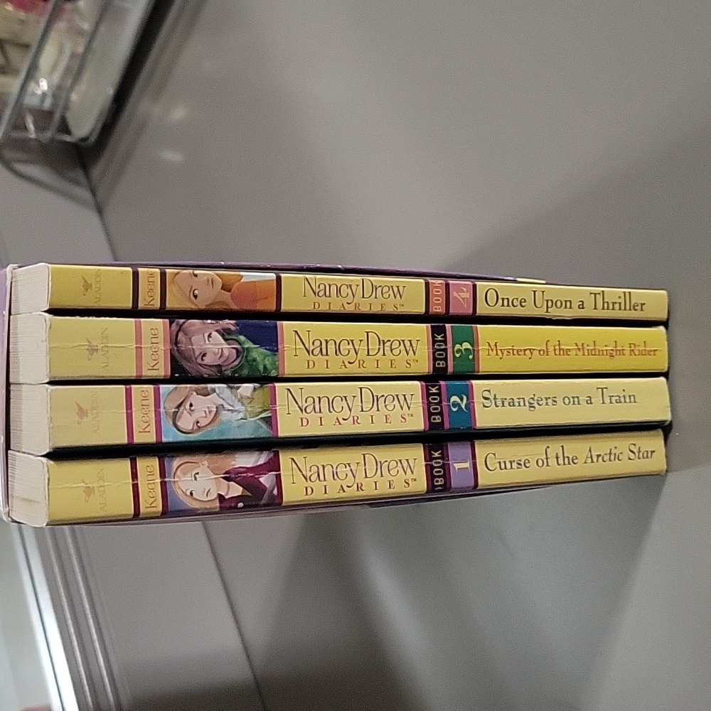 Nancy Drew Diaries, 4 books, used, paperback